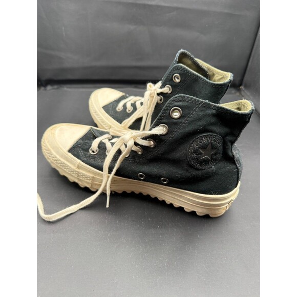 Converse Womens Chuck Taylor All Star Lift Ripple Boot High Top Sneakers Size 6 - Picture 1 of 9
